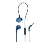 JBL Endurance Run 2 Wired - Blue - Waterproof Wired Sports In-Ear Headphones - Hero